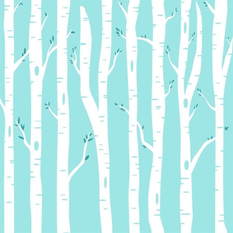 Papel de Parede Adesivo Floresta Inverno N014165