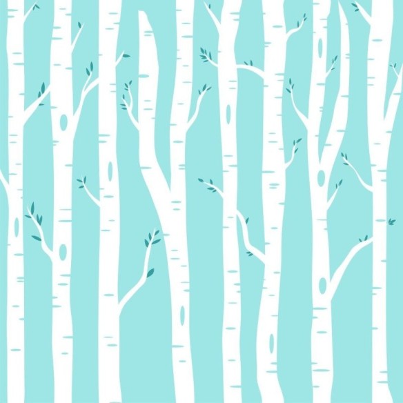 Papel de Parede Adesivo Floresta Inverno N014165
