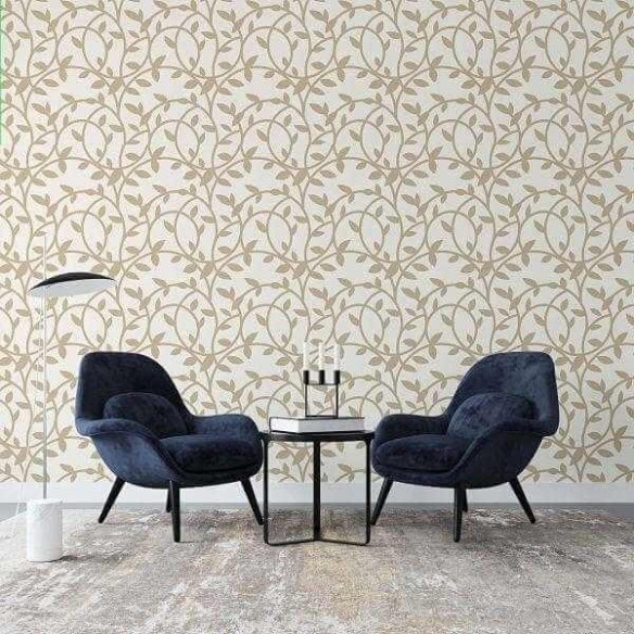 Papel de Parede Adesivo Folha Arabesco N02041