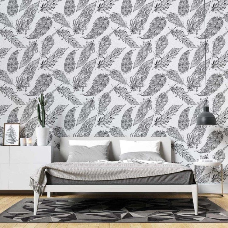 Papel de Parede Adesivo Folha Arabesco N02094