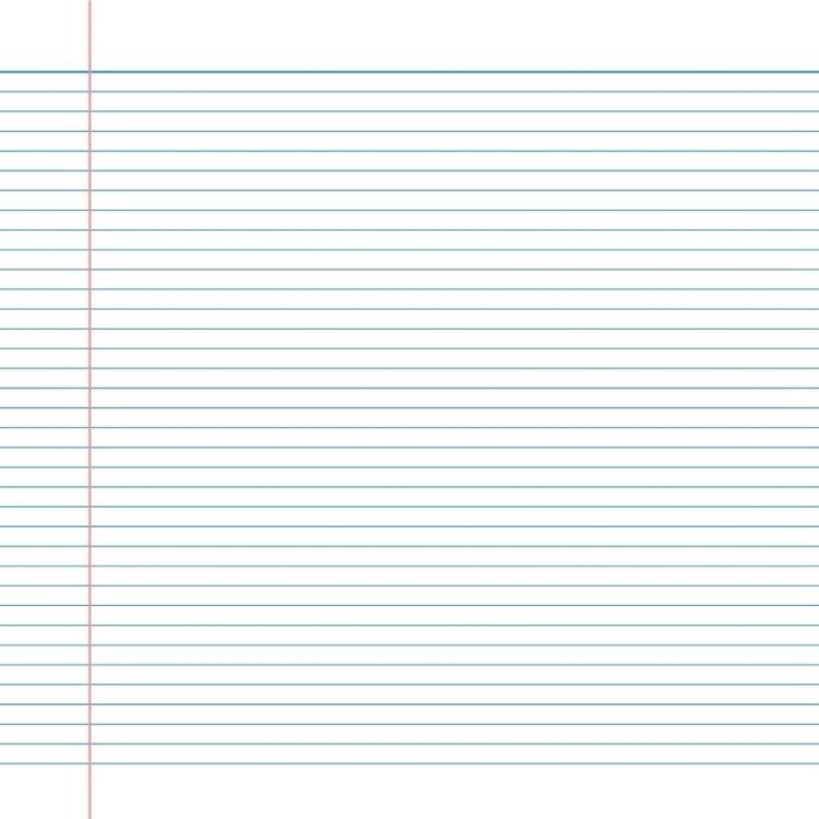 Papel de Parede Adesivo Folha de Caderno...