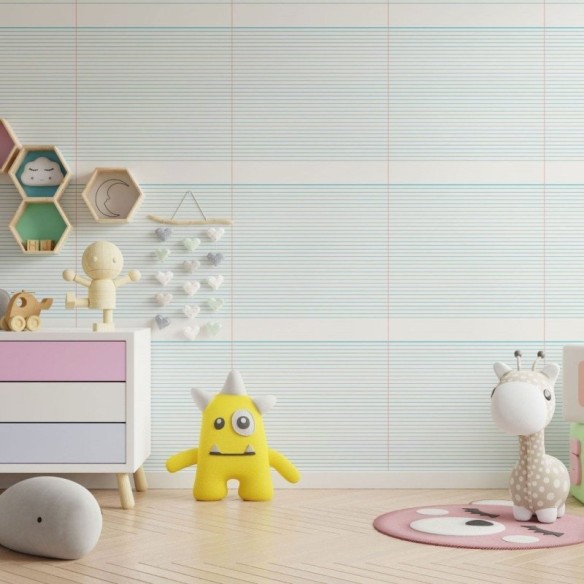 Papel de Parede Adesivo Folha de Caderno Colorir N013158