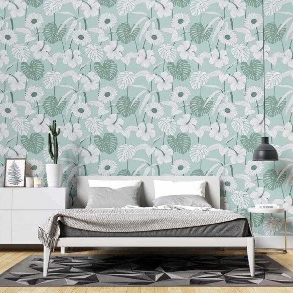 Papel de Parede Adesivo Folha Floral N02087