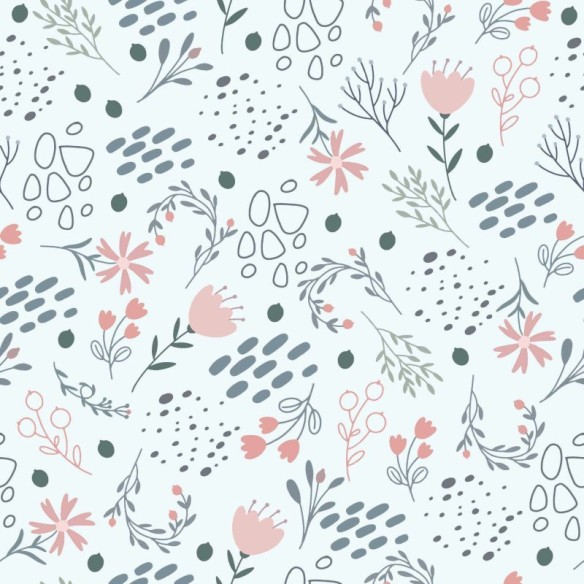 Papel de Parede Adesivo Folha Floral N02099