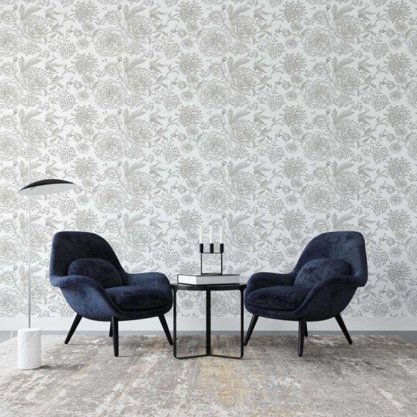Papel de Parede Adesivo Folha Floral N02106
