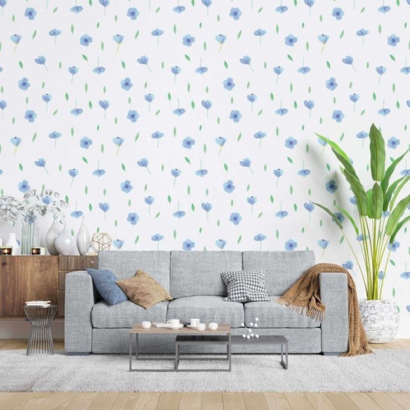 Papel de Parede Adesivo Folha Floral N02107