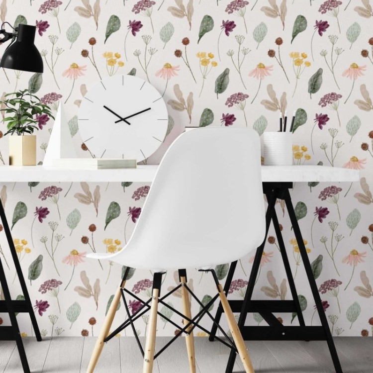 Papel de Parede Adesivo Folha Floral N02140