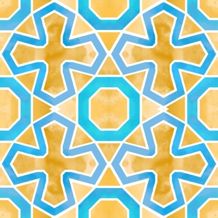 Papel de Parede Adesivo Abstrato Amarelo N09093