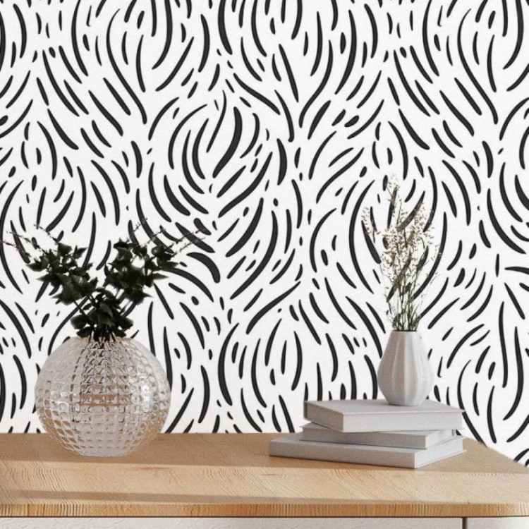 Papel de Parede Adesivo Abstrato Animal Print...