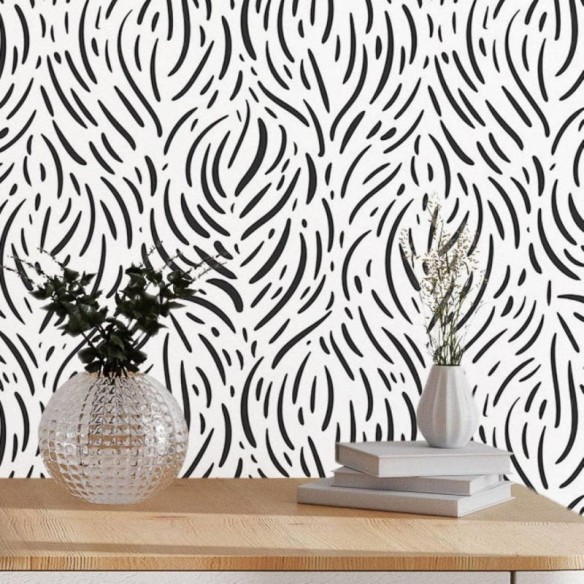 Papel de Parede Adesivo Abstrato Animal Print N017044