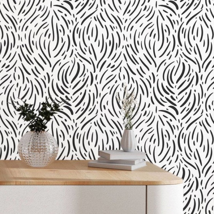 Papel de Parede Adesivo Abstrato Animal Print...
