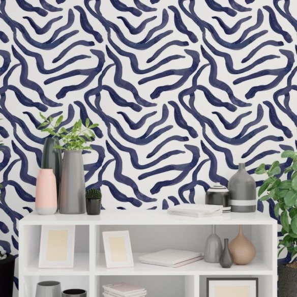 Papel de Parede Adesivo Abstrato Animal Print N018130