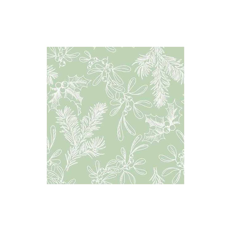 Papel de Parede Adesivo Folha Verde 131323