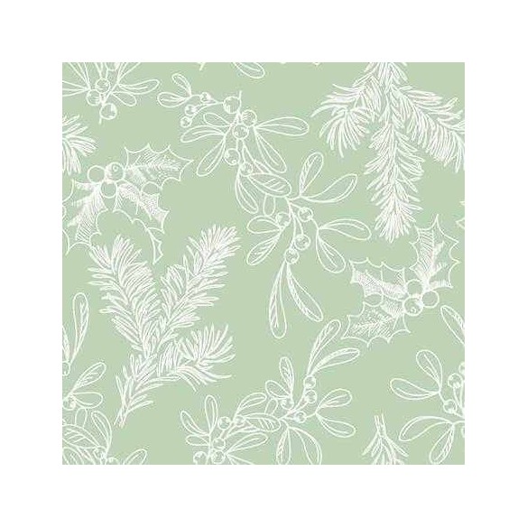 Papel de Parede Adesivo Folha Verde 131323