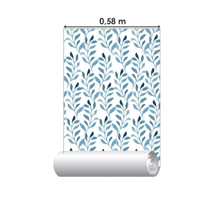 Papel de Parede Adesivo Folhagem Tropical...