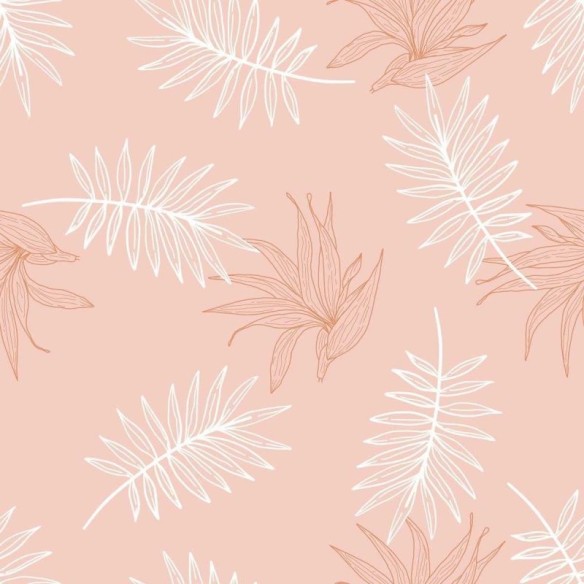 Papel de Parede Adesivo Folhagem Tropical N04228