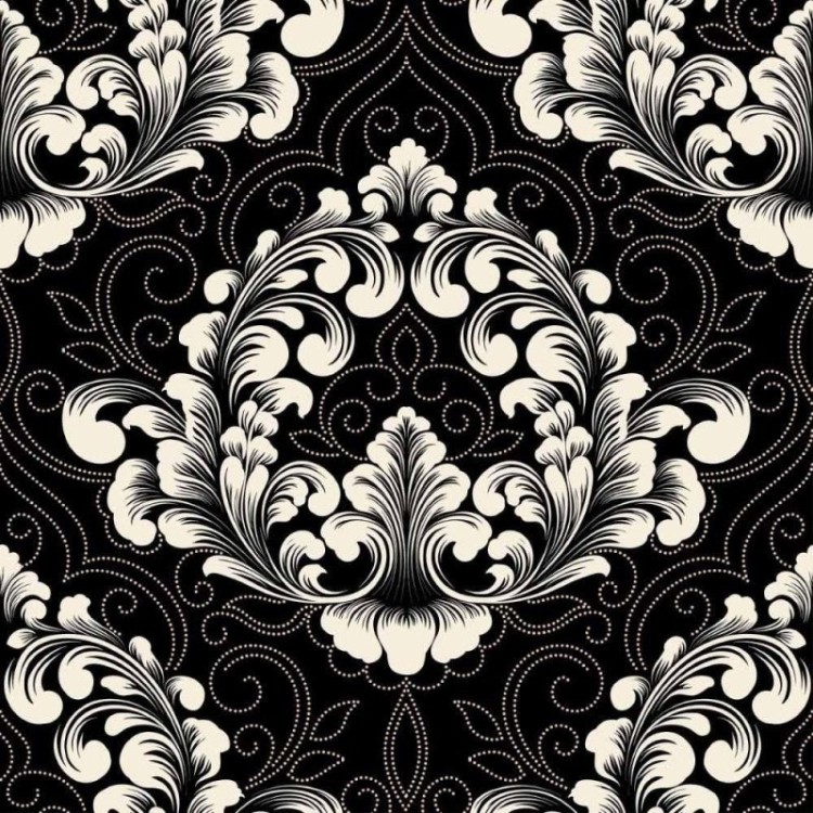 Papel de Parede Adesivo Abstrato Arabescos N014196