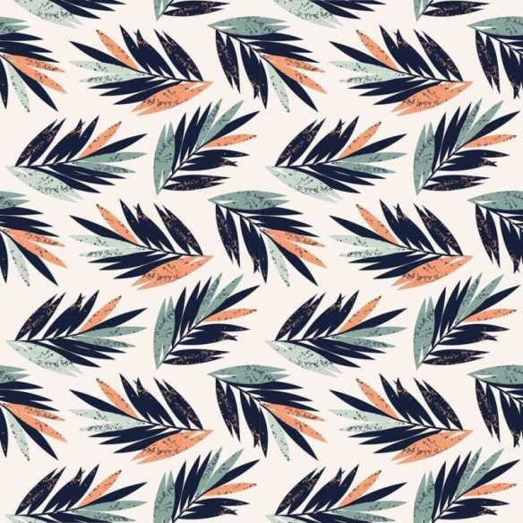 Papel de Parede Adesivo Folhagens Tropical N06008