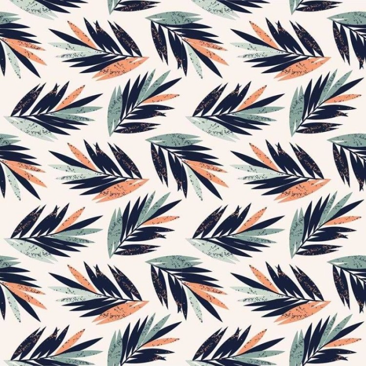 Papel de Parede Adesivo Folhagens Tropical N06008