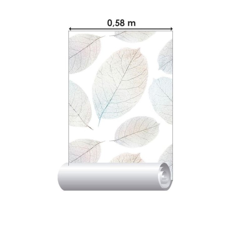 Papel de Parede Adesivo Folhas  N010059