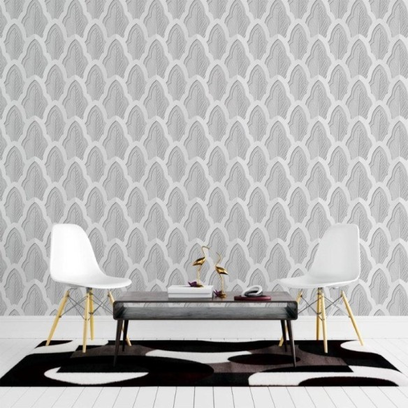 Papel de Parede Adesivo Folhas 3D N015120