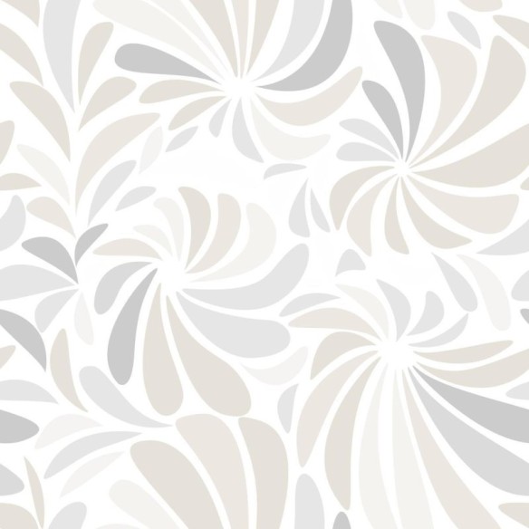 Papel de Parede Adesivo Folhas Bege Abstrato N09052