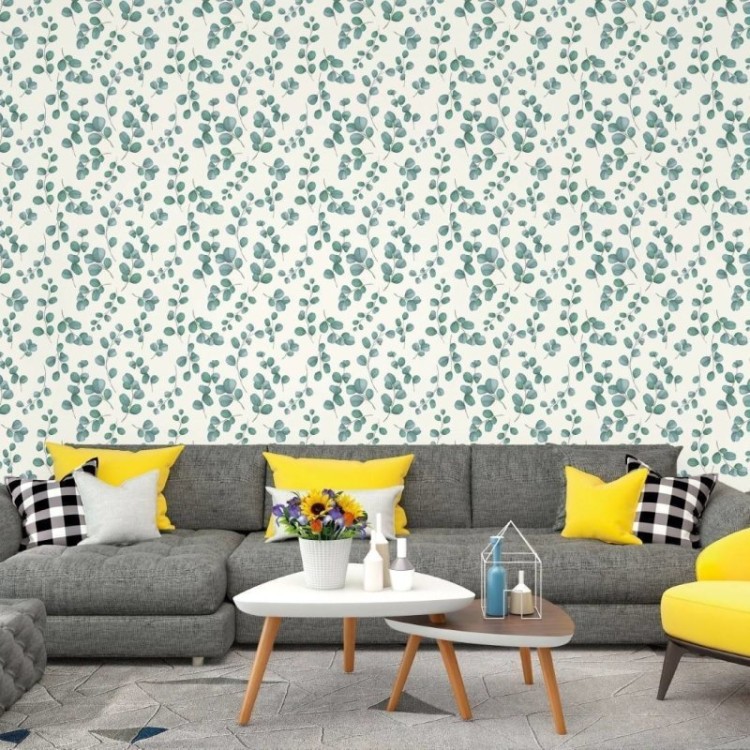 Papel de Parede Adesivo Folhas Delicadas N017043