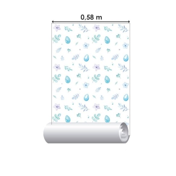Papel de Parede Adesivo Folhas e Flores Aquarela N017042