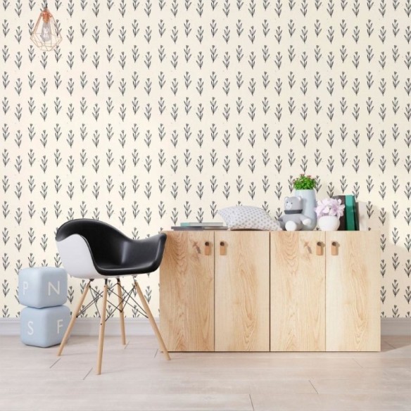 Papel de Parede Adesivo Folhas e Flores N012094