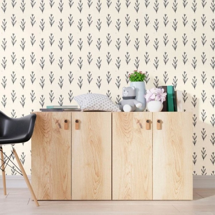 Papel de Parede Adesivo Folhas e Flores N012094