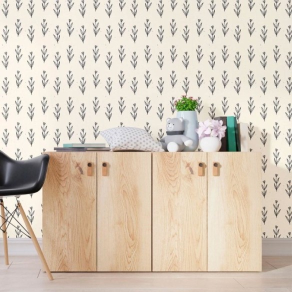 Papel de Parede Adesivo Folhas e Flores N012094
