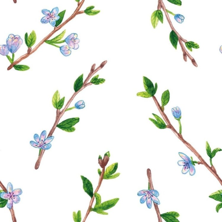 Papel de Parede Adesivo Folhas e Flores N015052