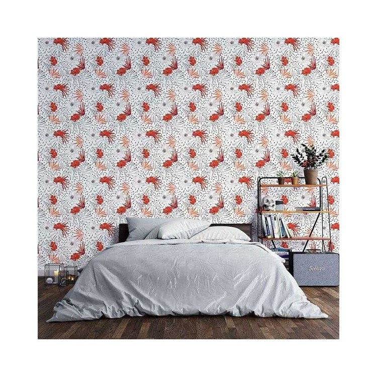 Papel de Parede Adesivo Folhas e Flores N03087