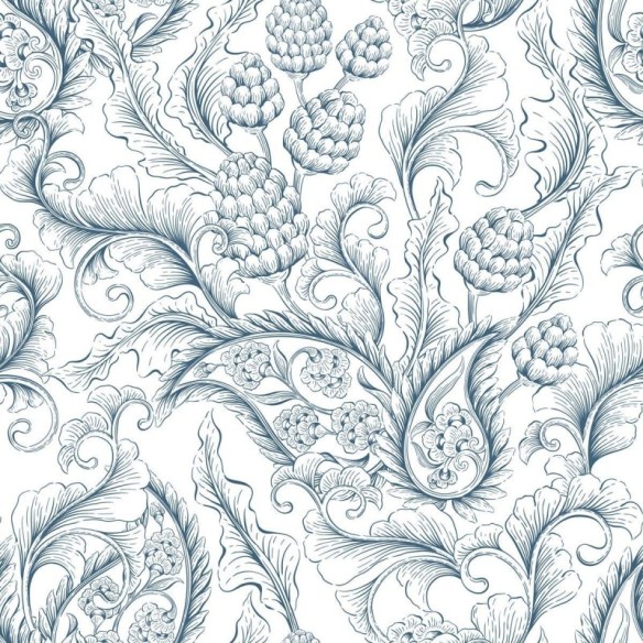 Papel de Parede Adesivo Folhas e Frutos N09062