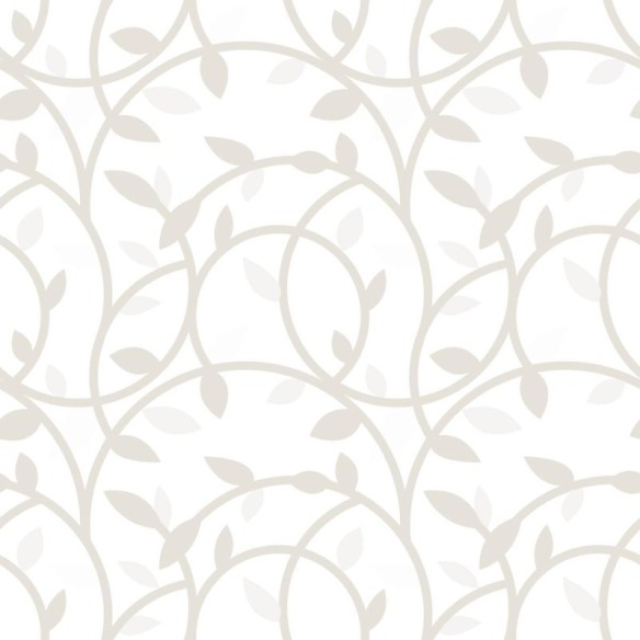 Papel de Parede Adesivo Folhas e Ramos Bege N09051