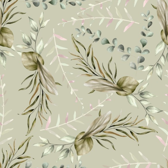 PAPEL DE PAREDE ADESIVO FOLHAS L0015