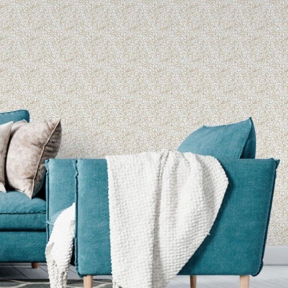 Papel de Parede Adesivo Folhas Luxury N018079