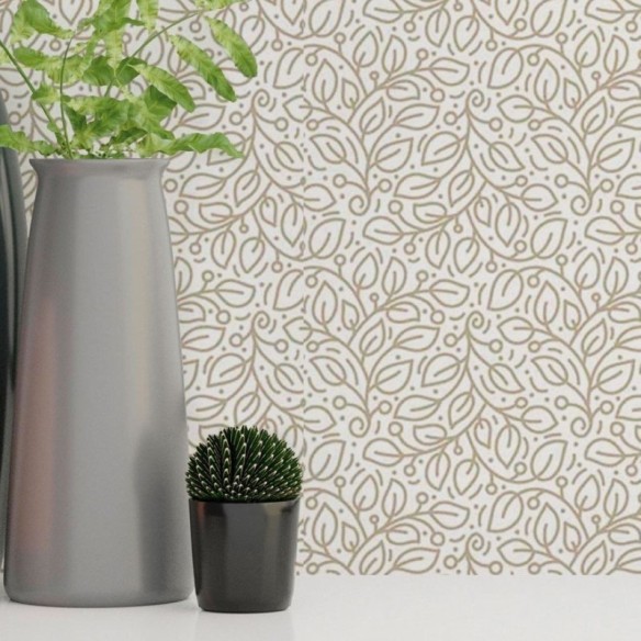 Papel de Parede Adesivo Folhas Luxury N018079