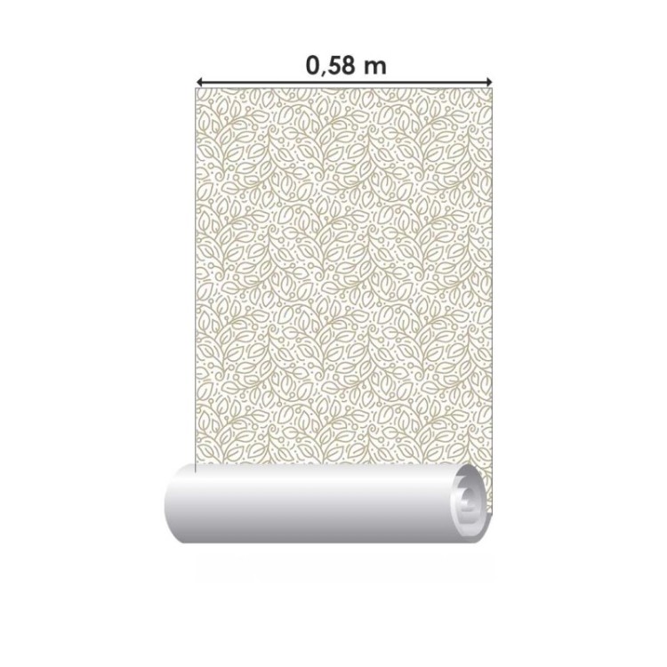 Papel de Parede Adesivo Folhas Luxury N018079