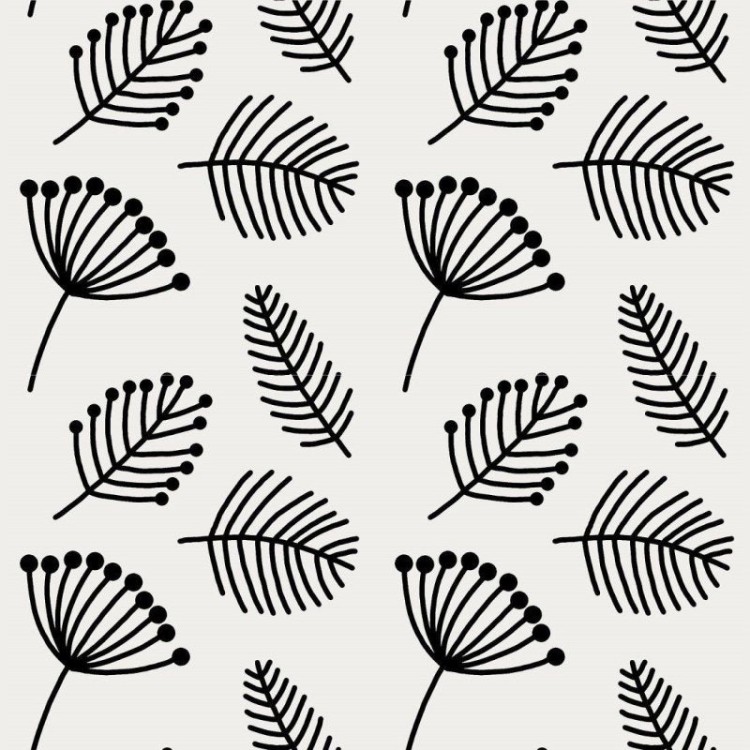 Papel de Parede Adesivo folhas minimalista N014095