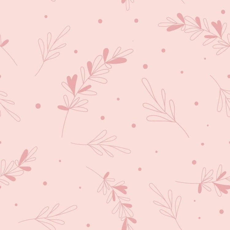 Papel de Parede Adesivo Folhas Minimalista Poá...