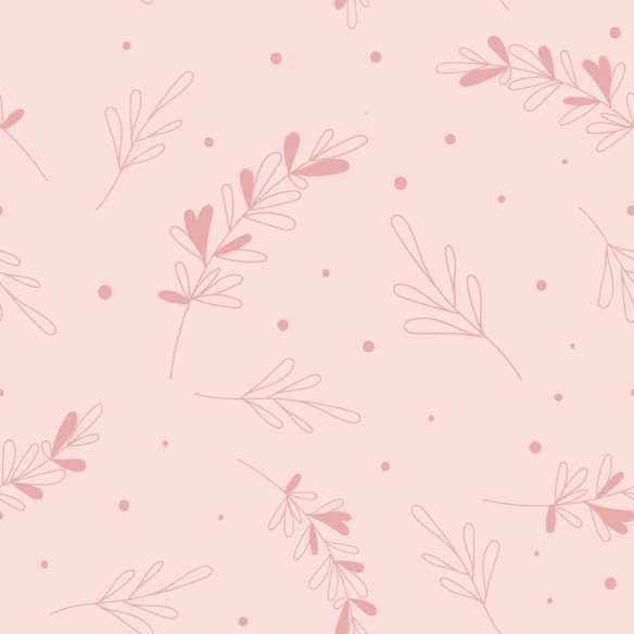 Papel de Parede Adesivo Folhas Minimalista Poá Rosa N08066