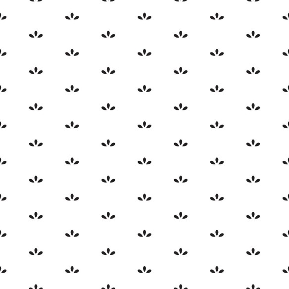 Papel de Parede Adesivo Folhas Minimalistas em Preto e Branco N07020