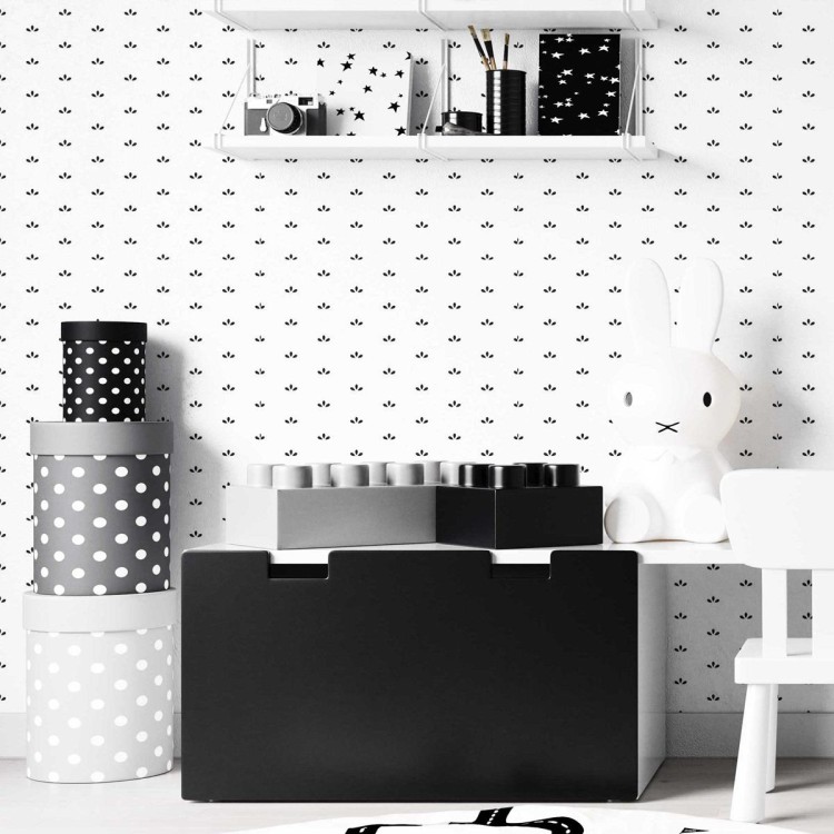 Papel de Parede Adesivo Folhas Minimalistas em...