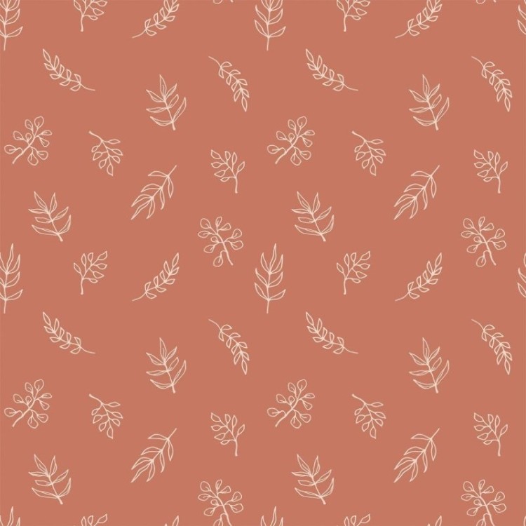 Papel de Parede Adesivo Folhas Minimalistas...