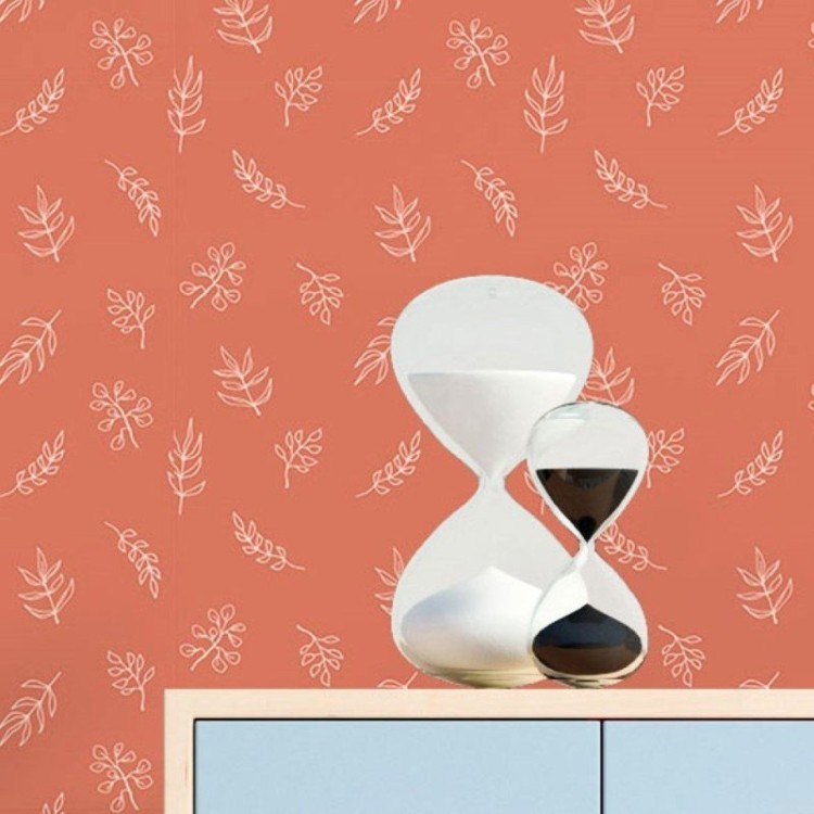 Papel de Parede Adesivo Folhas Minimalistas...