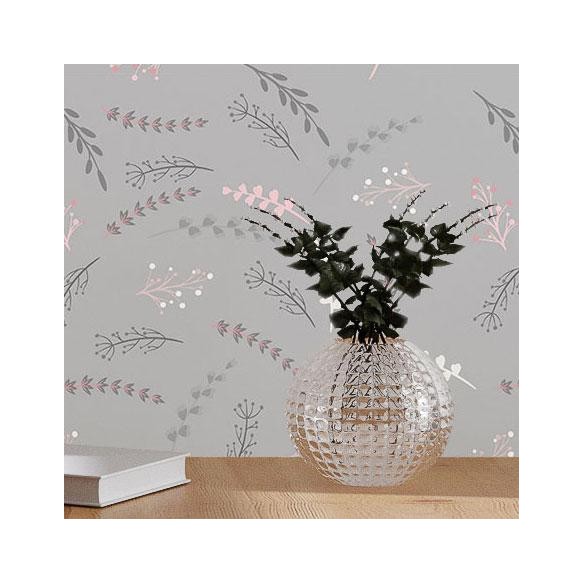 Papel de Parede Adesivo Folhas Minimalistas N017064