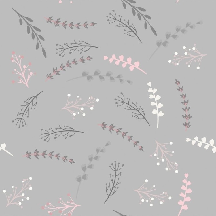 Papel de Parede Adesivo Folhas Minimalistas...