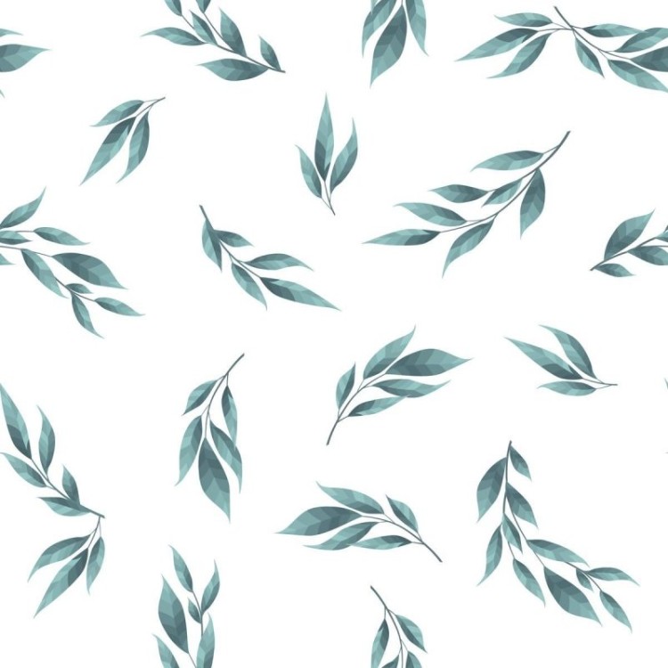 Papel de Parede Adesivo Folhas Minimalistas...