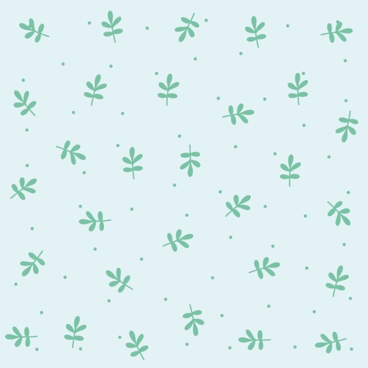 Papel de Parede Adesivo Folhas Minimalistas...